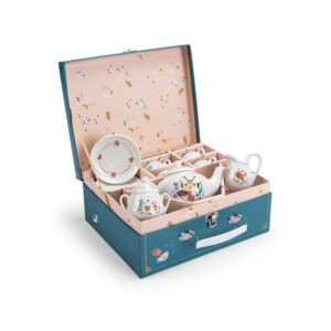 Moulin Roty - Párizsiak - Porcelán teáskészlet bőröndben