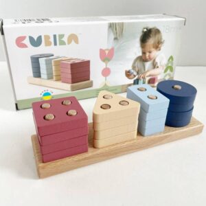 Fa geometriai formaválogató tábla LSG5