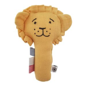 Summerville organic - Wholesale Handheld Rattle - Baby - Organic Soft Rattle Lion Ochre0