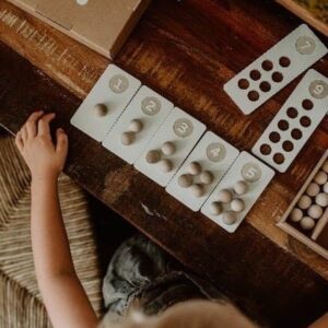 Numbers for learning to count, wooden blocks, montessori 2
