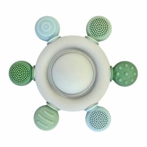 Summerville organic - Wholesale Handheld Rattle - Baby - Baby Silicone Rattle & Teething Toy Carousel Green0