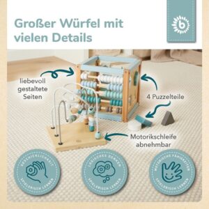 Motor skills cube forest animals wood FSC® 4