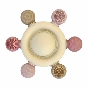 Summerville organic - Wholesale Handheld Rattle - Baby - Baby Silicone Rattle & Teething Toy Carousel Rose0