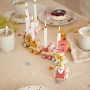 Birthday train wooden Berry 0-99 years 2