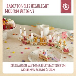 Birthday train wooden Berry 0-99 years 6