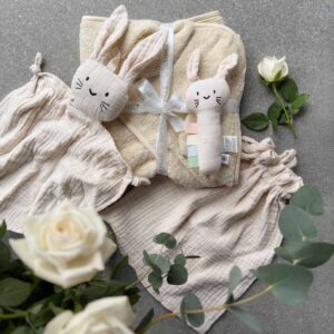 Summerville organic - Wholesale Hooded Towel - Kids & Baby - Gift Set Rabbit Sandshell Organic Cotton2